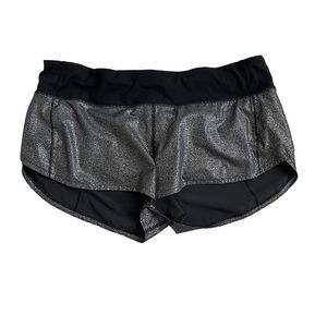 Lululemon Speed Up Short 2.5” Foil Size 10
